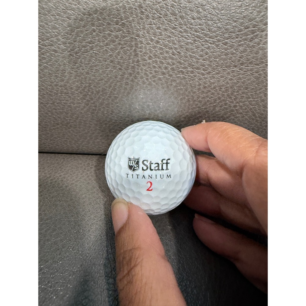 Wilson Staff Titanium Distance White Golf Ball Number 2 High Velocity Core